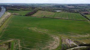 Land at epping farm airel views taken by drone at Palace Auctions 