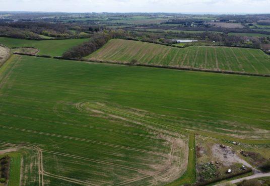 Land at epping farm airel views taken by drone at Palace Auctions 
