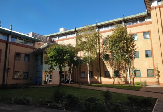 An image showcasing the entrance to Flat 76, Humphry Davy House, located on Golden Smithies Lane, Wath-Upon-Dearne S63 7GG