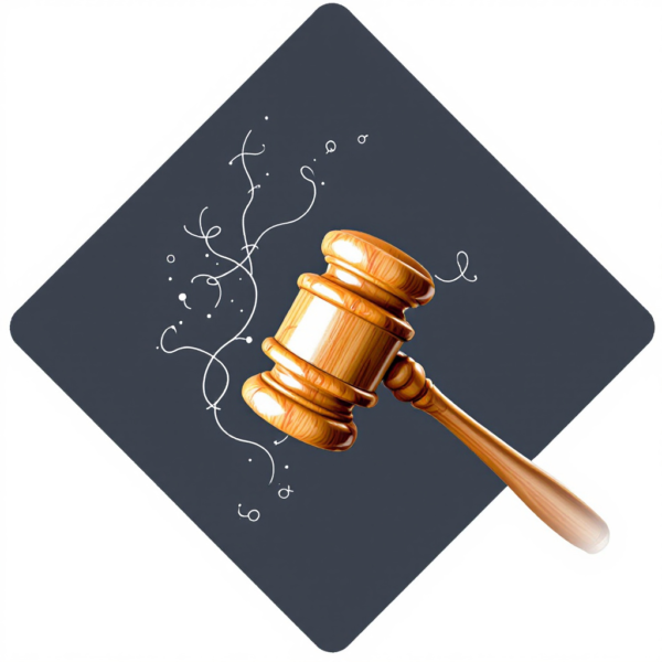 Property for sale by Auction A wooden gavel rests on a dark diamond-shaped background with swirling decorative lines, symbolizing the authority of Palace Auctions Independent Auctioneers. Presented by Palace Auctions