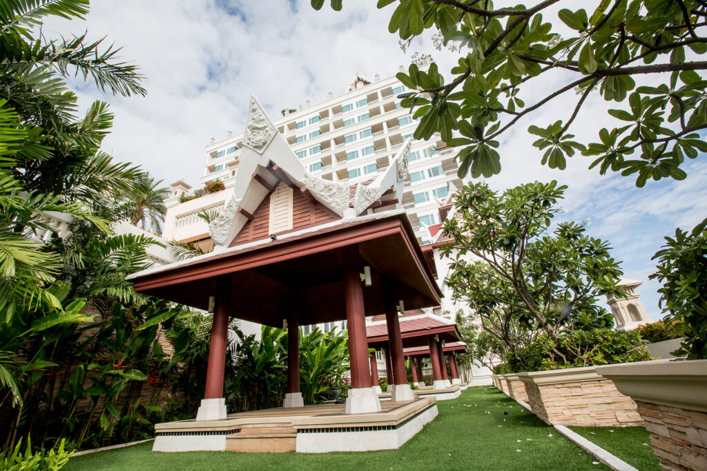 Grand resort and spa entrance - from Palace auctions London