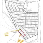 Property for sale by Auction Map showing a plot of land outlined in red, labeled "For Sale," part of the upcoming Land Auction in Warlingham, Surrey. An access gate is marked with an arrow. Surrounding plots are outlined in black. The top section of the map includes land registry details. Presented by Palace Auctions