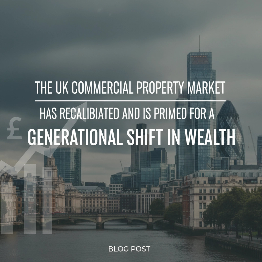 Property for sale A cityscape of London with modern skyscrapers and historic buildings, overlaid with the text: 