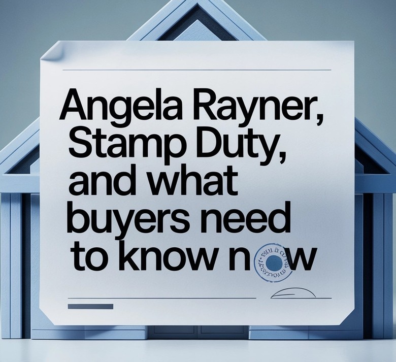Property for sale A sign on a house-shaped background reads: 